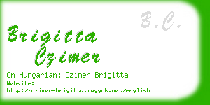 brigitta czimer business card